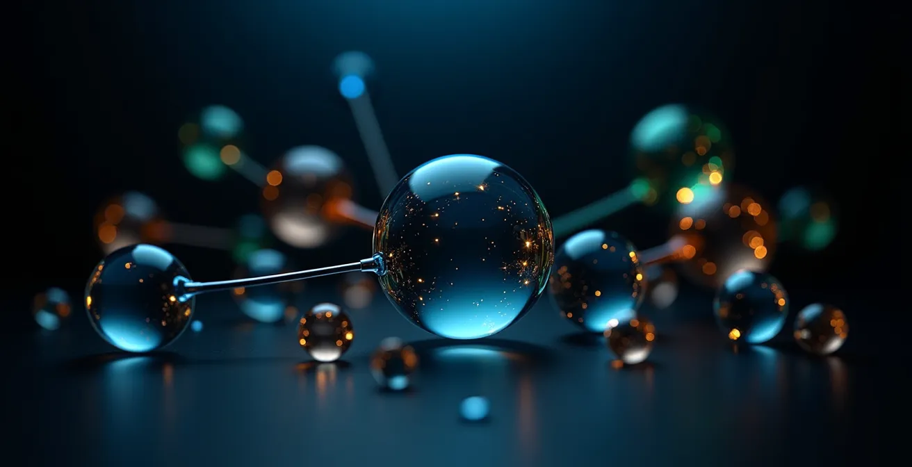 Abstract visualization of microservices architecture for supply chain systems