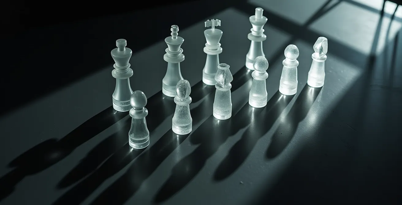 Abstract visualization of power dynamics in investor stakeholder matrix