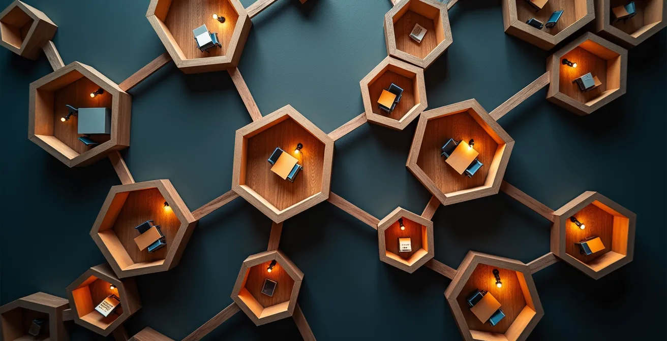 Visual representation of modular sales pod structure for rapid team scaling